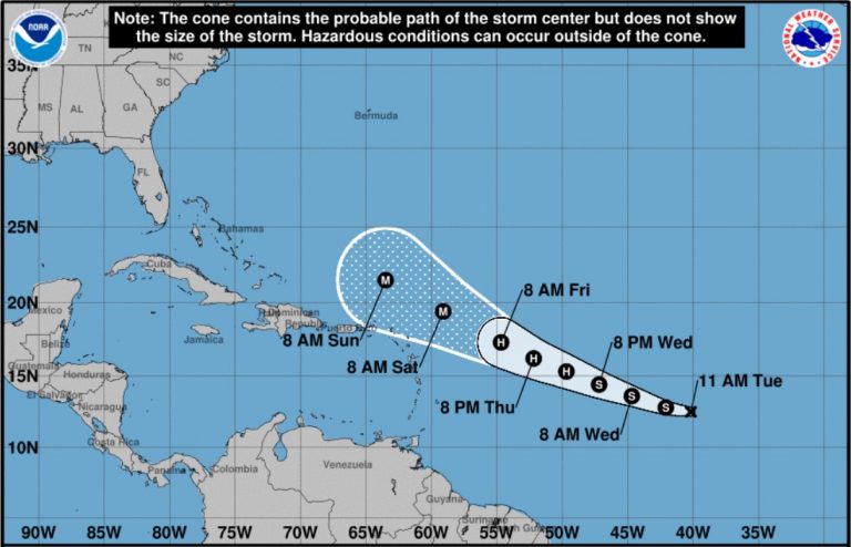 Se forma en el Atlántico la depresión tropical número 13 de la temporada 2023