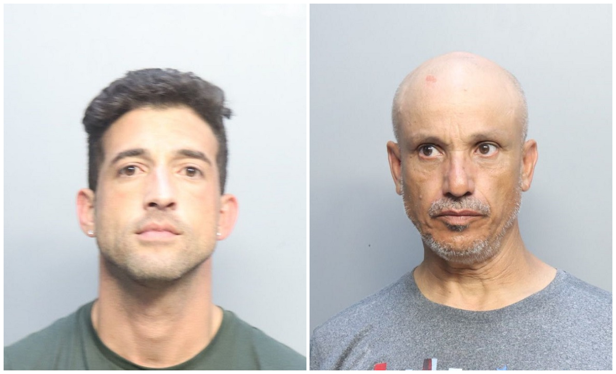 Diego Rodríguez (izquierda) y Gabriel Gil (derecha) fueron acusados de robar convertidores catalíticos. (Foto: Miami-Dade County Corrections and Rehabilitation)