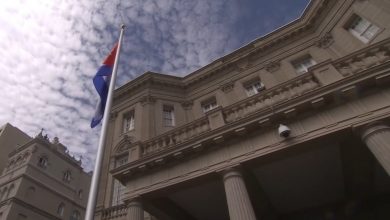 Imagen de referencia de la Embajada de Cuba en Washington D.C. (Captura de pantalla: Univision Noticias-YouTube)