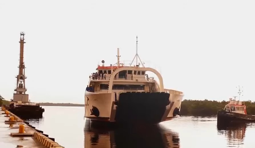 Imagen ilustrativa del ferry Perseverancia. (Captura de pantalla: Canal Caribe-YouTube)