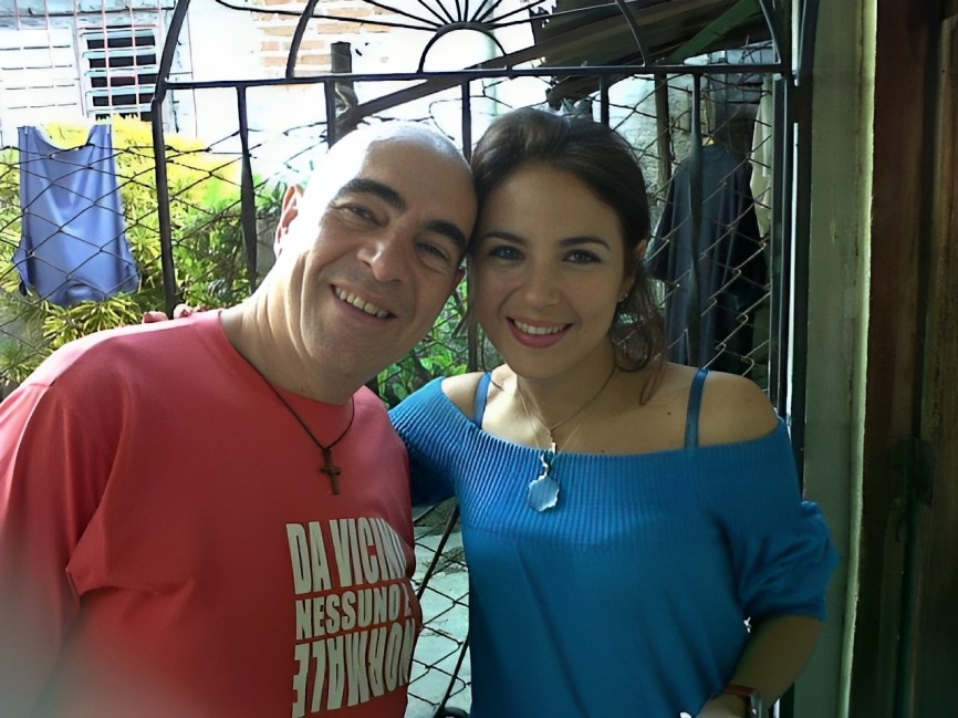 Raúl Prieto y su hija Dayana