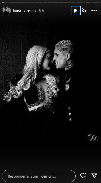 Sesión Osmani y Laura. (Captura de pantalla: Stories- Instagram) 