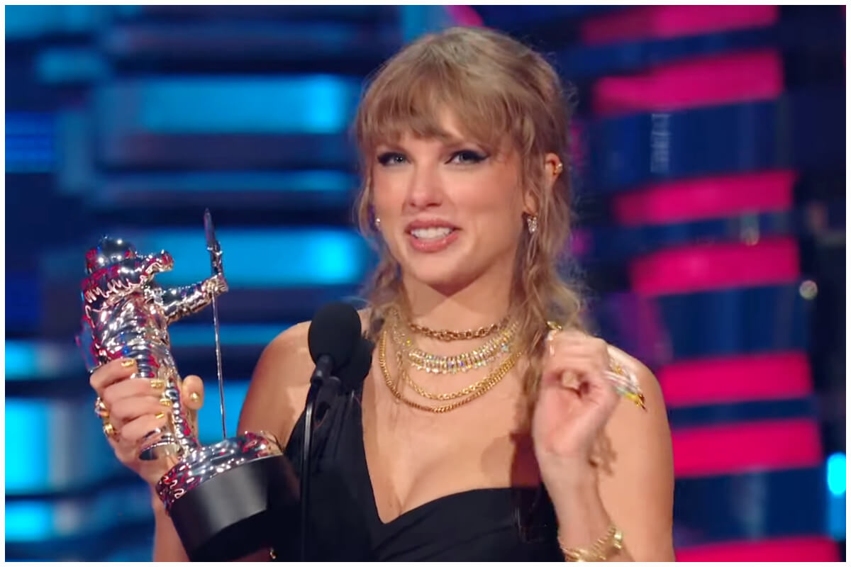 Taylor Swift en los VMA 2023. (Captura de pantalla: MTV- YouTube)