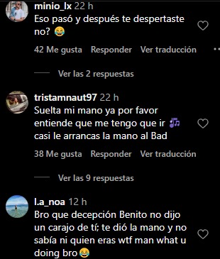 Comentarios en la publicación de Yulién