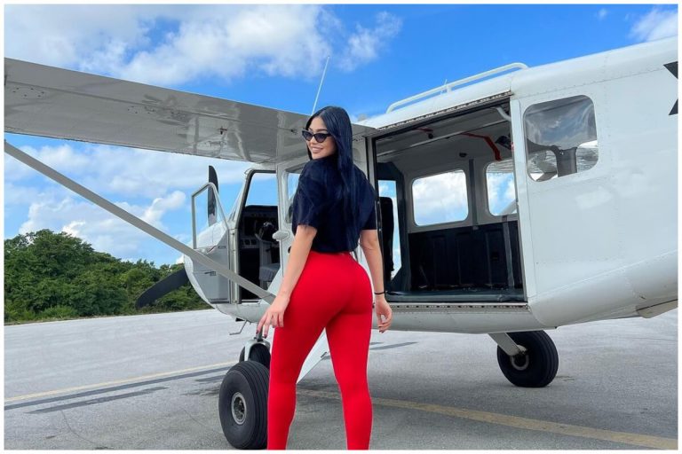 Daniela Reyes celebra su cumpleaños al extremo con salto en paracaídas