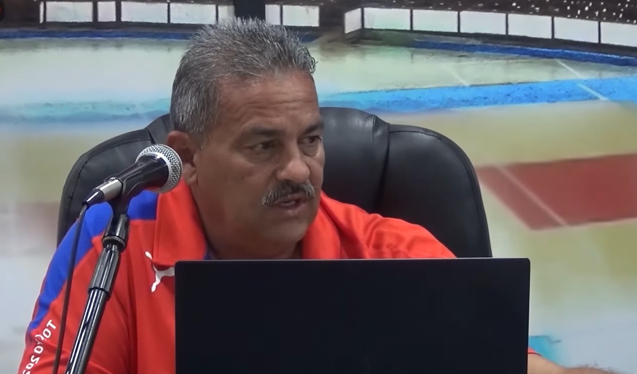 Director general de Alto Rendimiento del INDER José Antonio Miranda. (Captura de pantalla: Jit Deporte Cubano-YouTube)