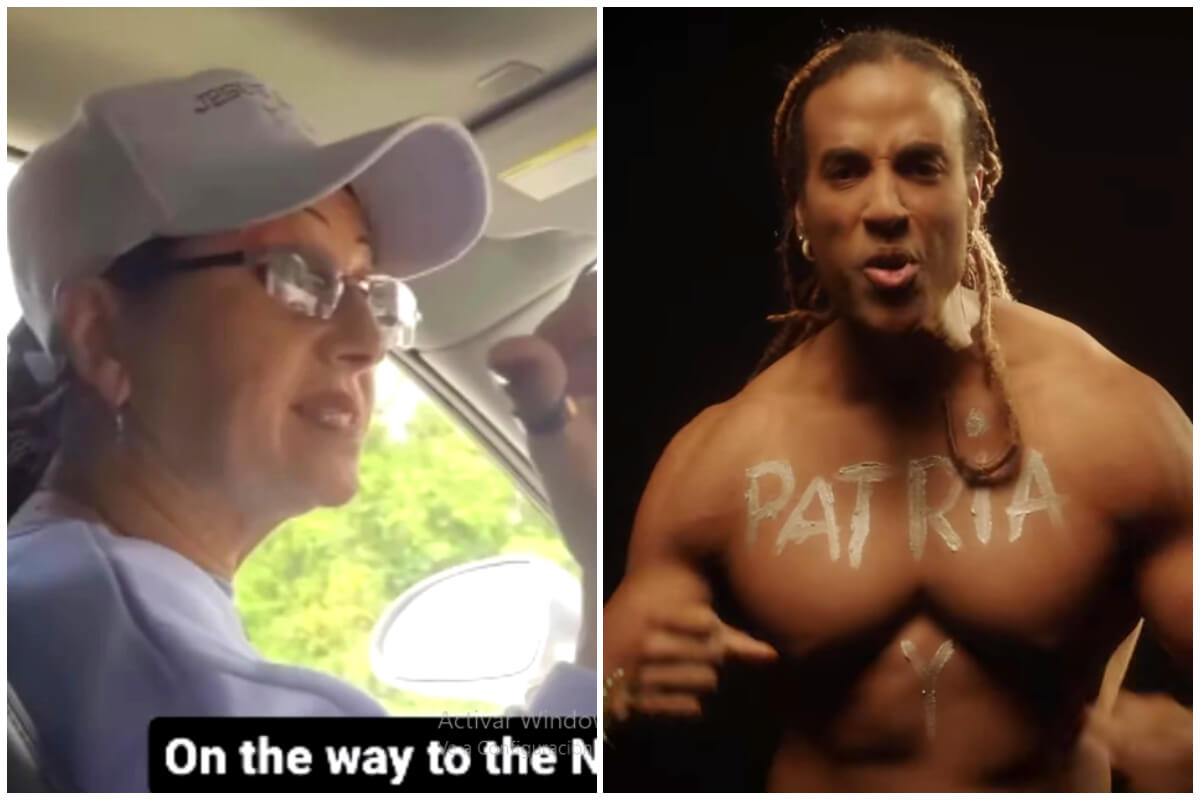 Yotuel y conductora de Uber. (Captura de pantalla: El Gordo y la Flaca- Instagram/ Yotuel- YouTube)