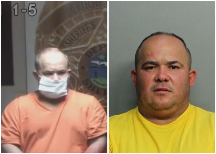 Cubano arrestado en 2021 por fraude organizado, continúa robando en Florida. (Captura de pantalla:AmericaTeVe Miami-YouTube y foto: Miami-Dade County Corrections and Rehabilitation)