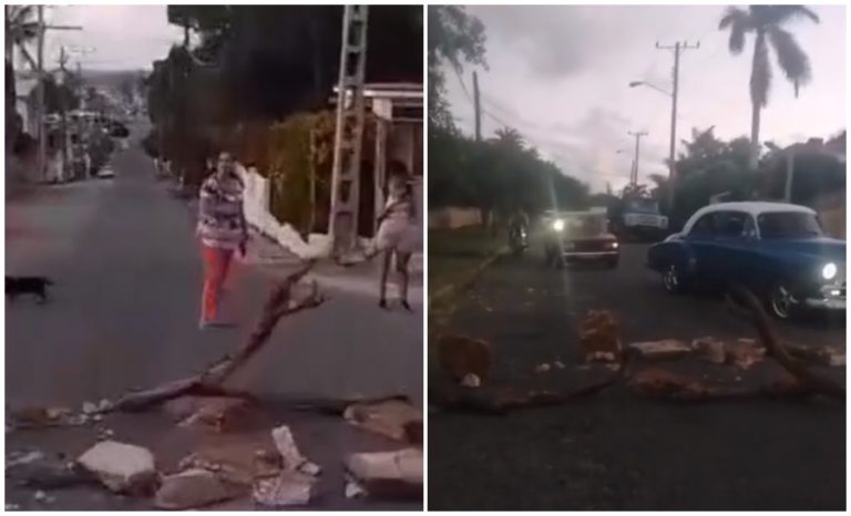 Cubanos afectados por derrumbe parcial en Cojímar cierran calle como protesta