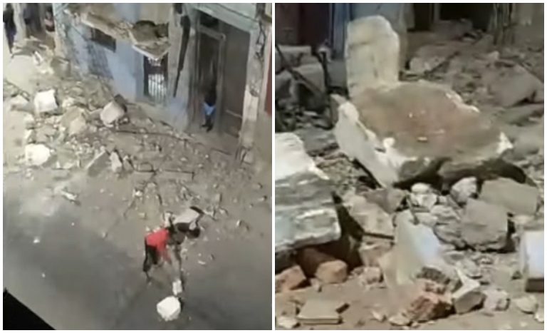 La Habana: balcón se derrumba por completo en la calle San Lázaro