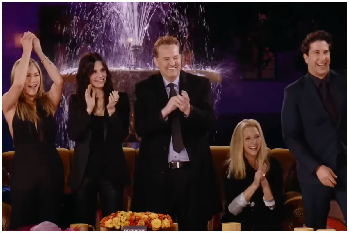 Elenco de Friends en la reunión. (Captura de pantalla: HBO Max- YouTube)