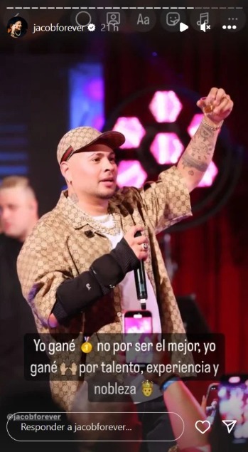 Historias de Jacob Forever. (Instagram)