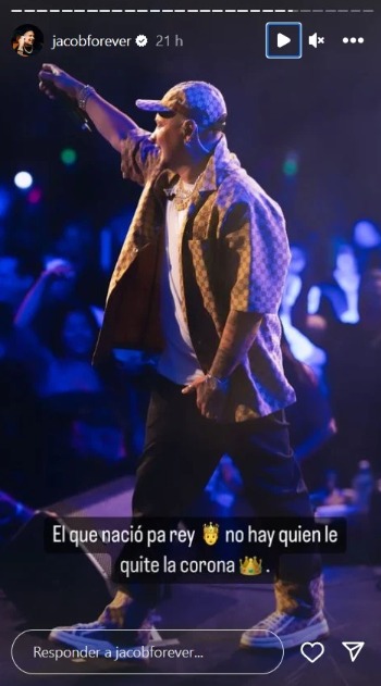 Historias de Jacob Forever. (Instagram)