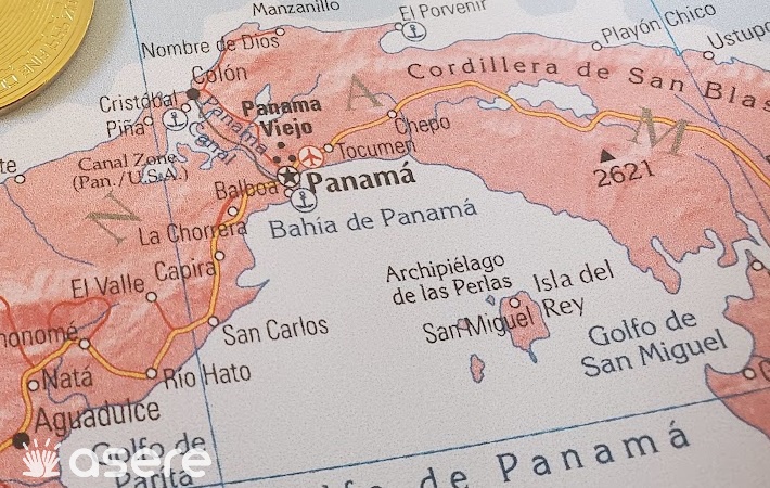 Imagen ilustrativa de Panamá en el mapa.