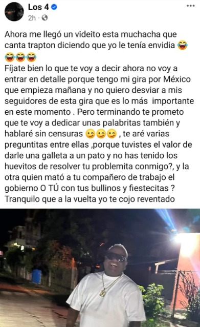 Publicación de Jorge Junior. (Fecebook)