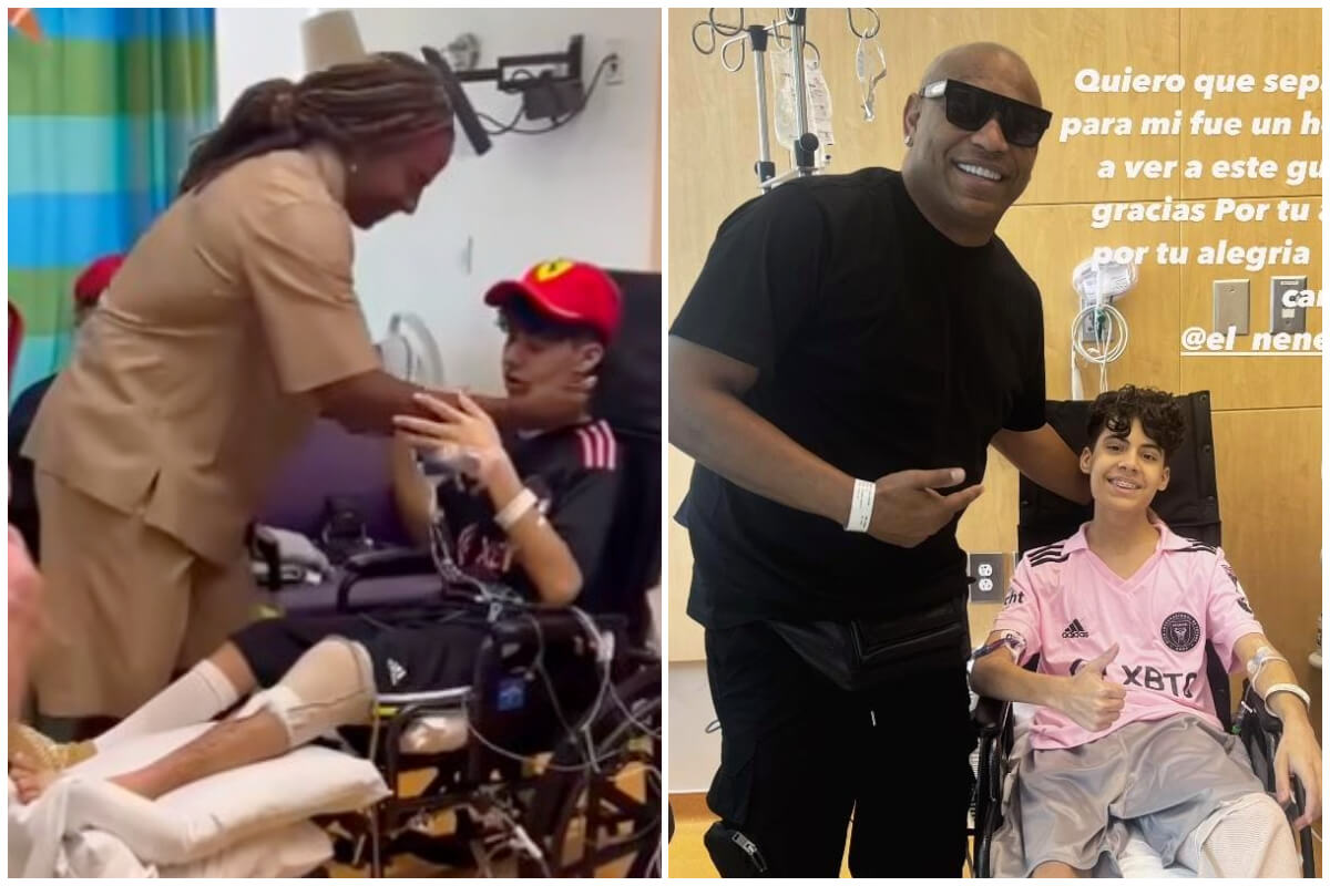 Yotuel y Alexander Delgado con niño. (Captura de pantalla: Yotuel- Facebook/ Alxdrgz- Instagram)