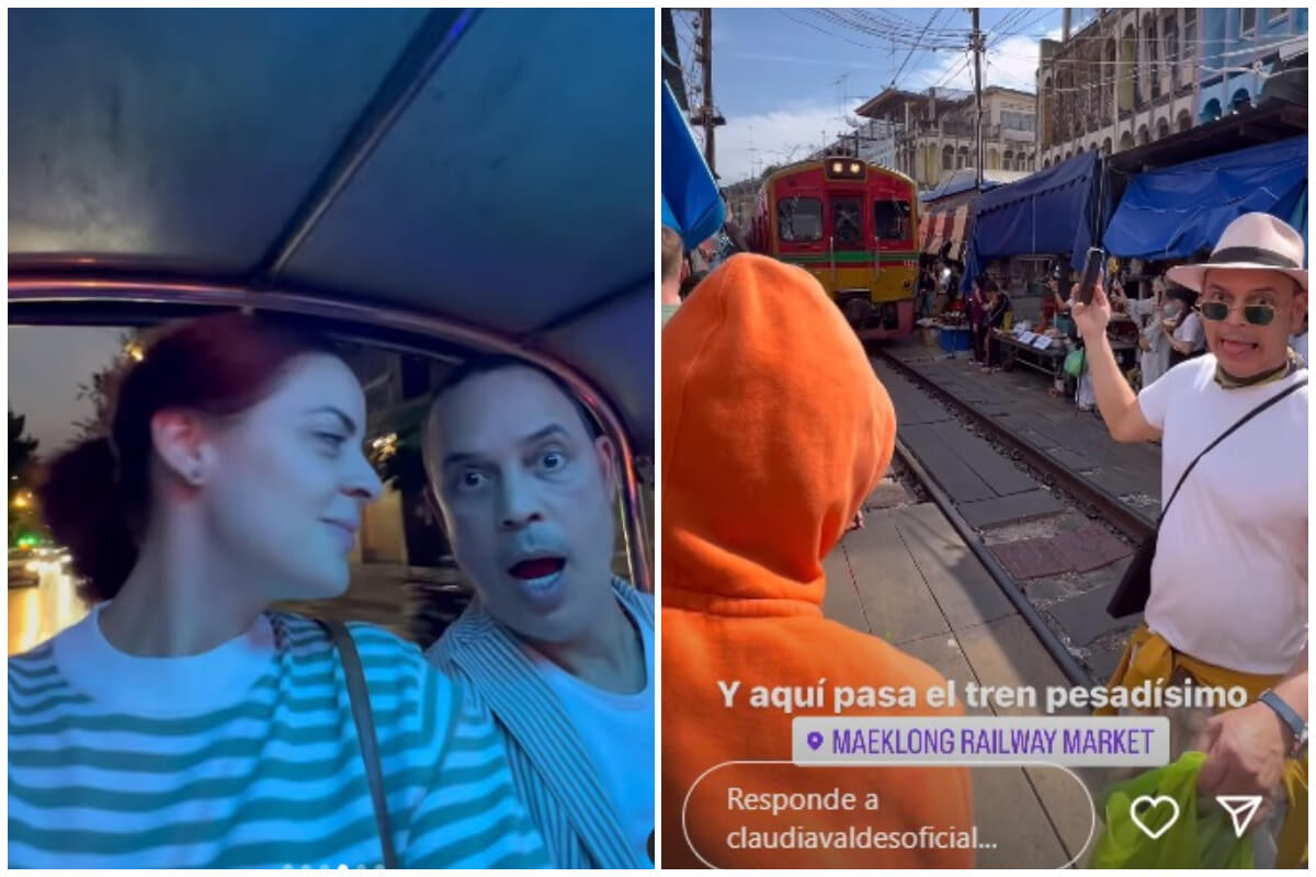 Alexis y Claudia Valdés en Tailandia. (Captura de pantalla © Claudiavaldesoficial- Instagram)