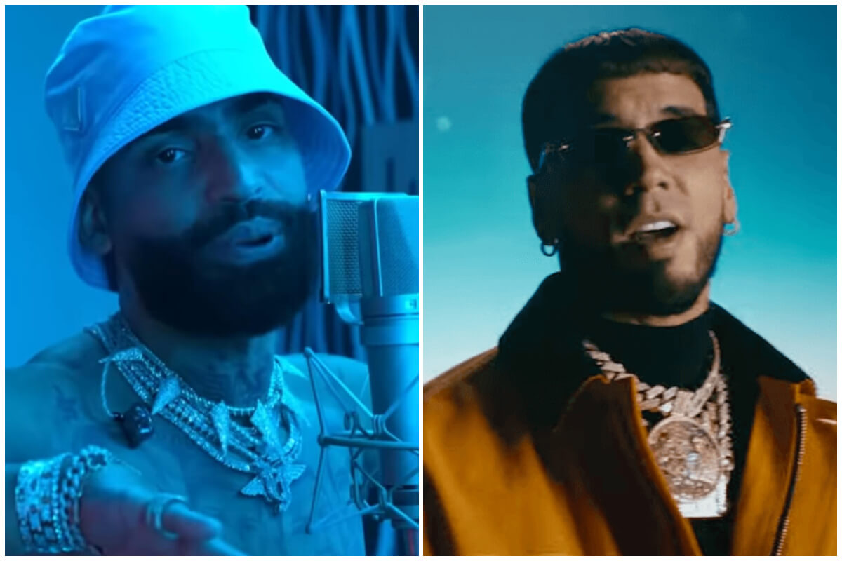 Arcangel y Anuel AA. (Captura de pantalla YouTube © Bizarrap/ Anuel AA)