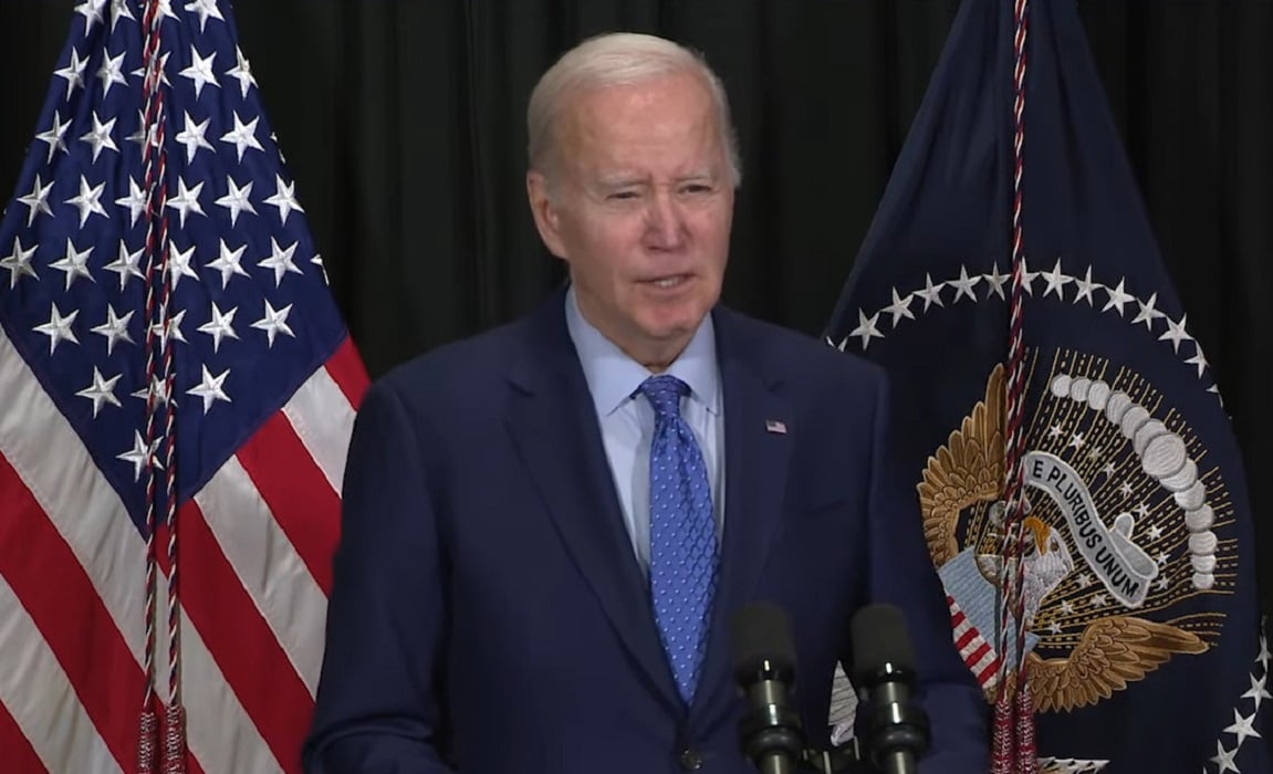 Presidente Joe Biden durante un discurso en la Casa Blanca. (Captura de pantalla © The White House-YouTube)