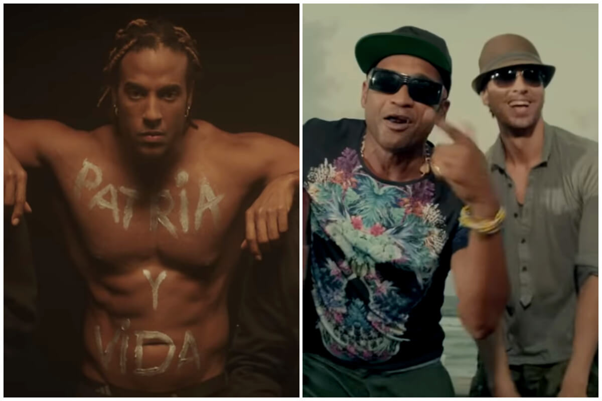 Canciones históricas con cubanos. (Captura de pantalla YouTube © Yotuel/ Enrique Iglesias)