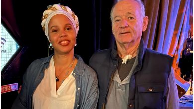 Cantante cubana Melvis con Bill Murray. (Captura de pantalla © Melvissanta- Instagram)