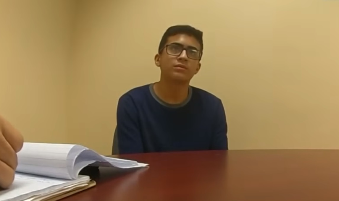 Imágenes de la entrevista hecha al menor. (Captura de pantalla © Noticias Telemundo-Facebook)