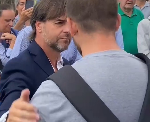 Frank el Makina conoce al presidente de Uruguay Luis Lacalle Pou