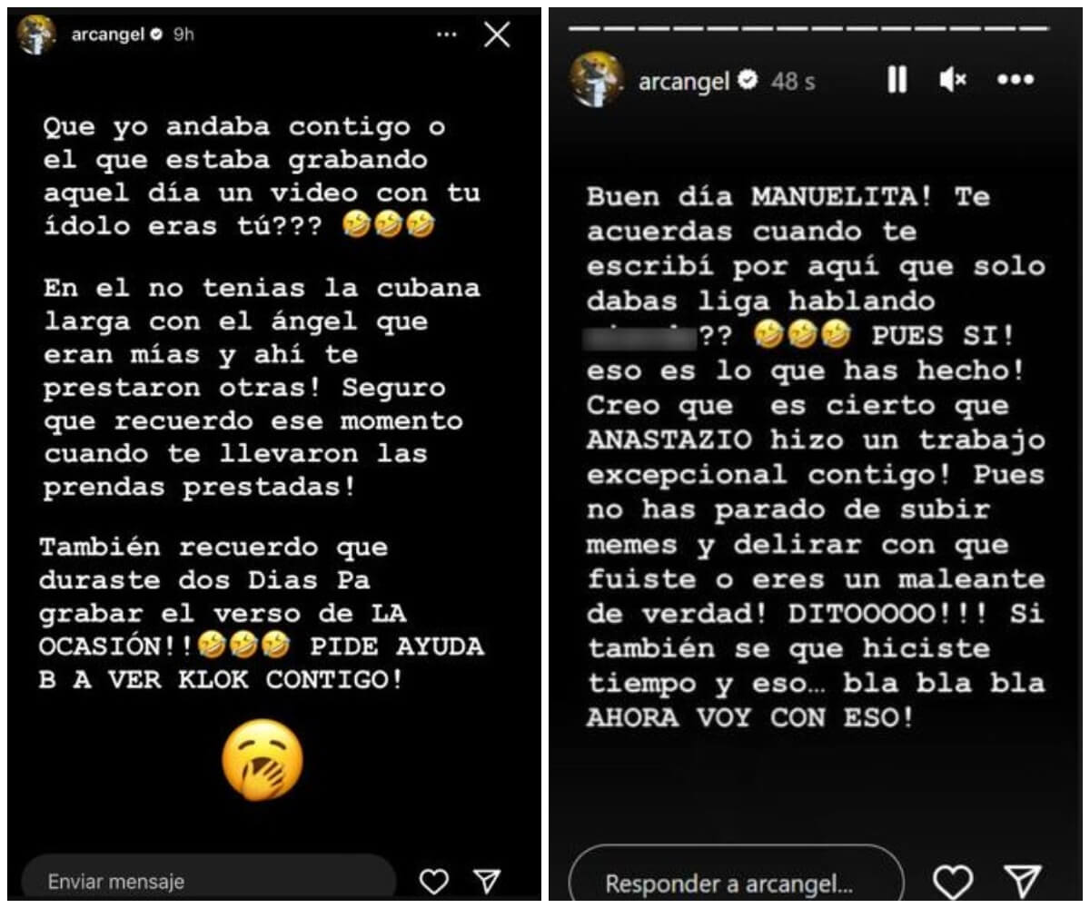 Historias Arcangel. (Instagram)