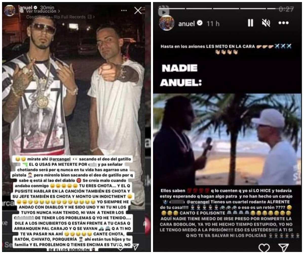 Historias de Anuel AA. (Instagram)