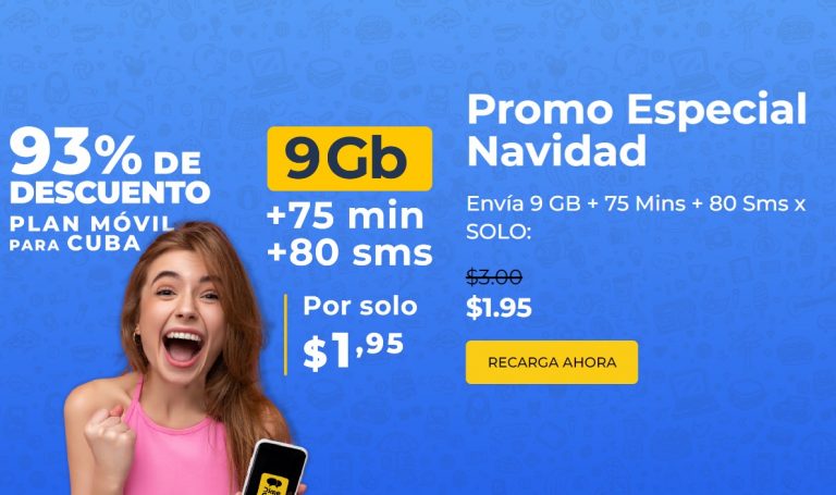 Aprovecha esta oferta de plan móvil para llamadas a Cuba por solo 1,95 dólares