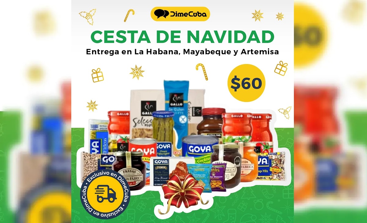 Aprovecha esta oferta y envía una cesta navideña a tus seres queridos en la Isla. (Imagen © DimeCuba)