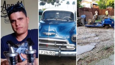 Encuentran presuntamente desmantelado el auto de un joven desaparecido en Mayabeque. (Foto © Dailett Hernandez-Facebook y Woody Alguacil Cubano-Facebook)