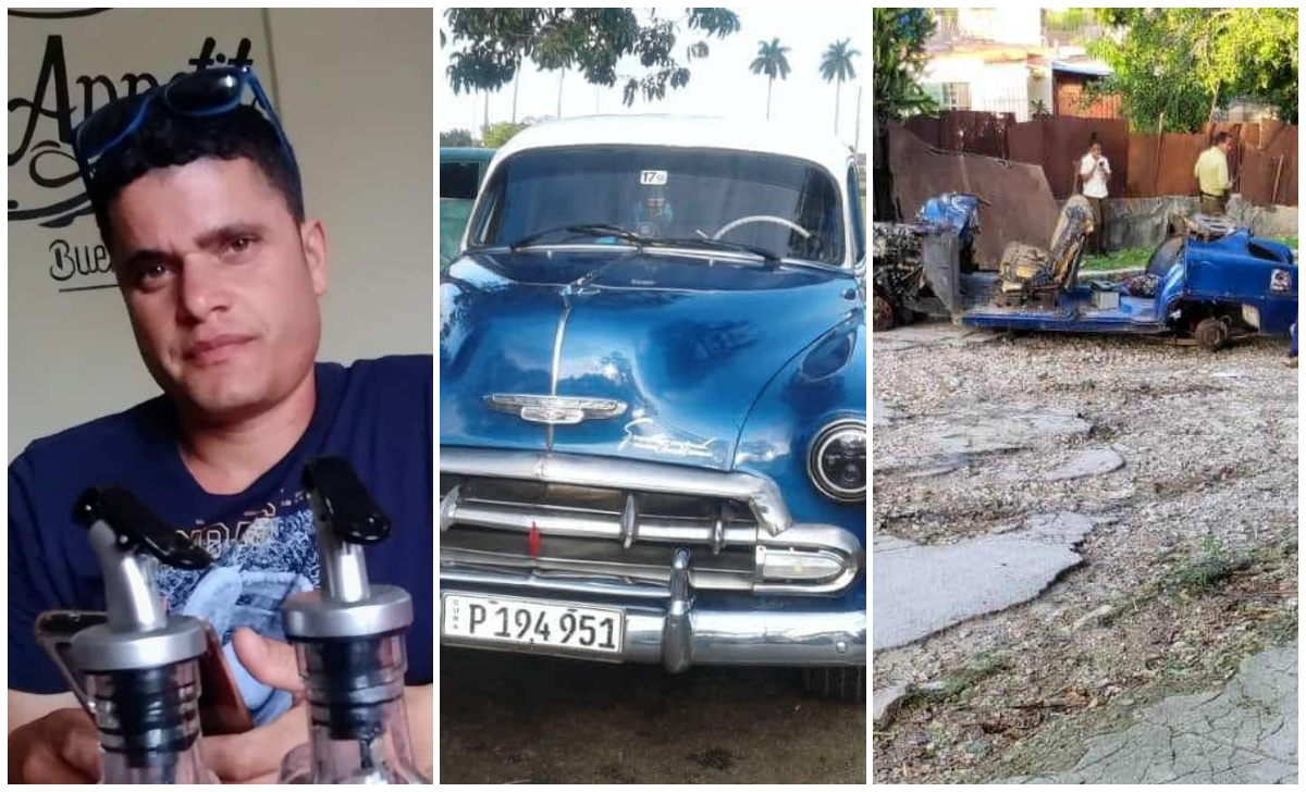 Encuentran presuntamente desmantelado el auto de un joven desaparecido en Mayabeque. (Foto © Dailett Hernandez-Facebook y Woody Alguacil Cubano-Facebook)