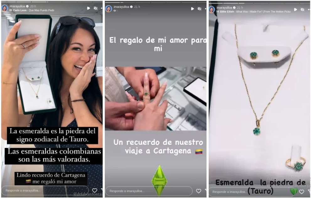 Historias de Imaray Ulloa. (Instagram)