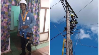 Joven liniero atacado en Santiago de Cuba. (Foto © David Enrique-Facebook)