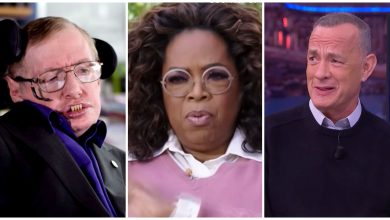Stephen Hawking, Oprah Winfrey y Tom Hanks. (Captura de pantalla YouTube © El Futuro es apasionante de Vodafone/ The Royal Family/ Antena 3)