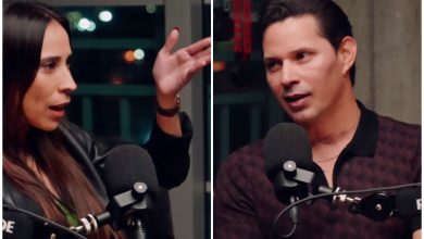 Yuliet Cruz y Leoni Torres en el podcast. (Captura de pantalla © Leoni Torres- Instagram)