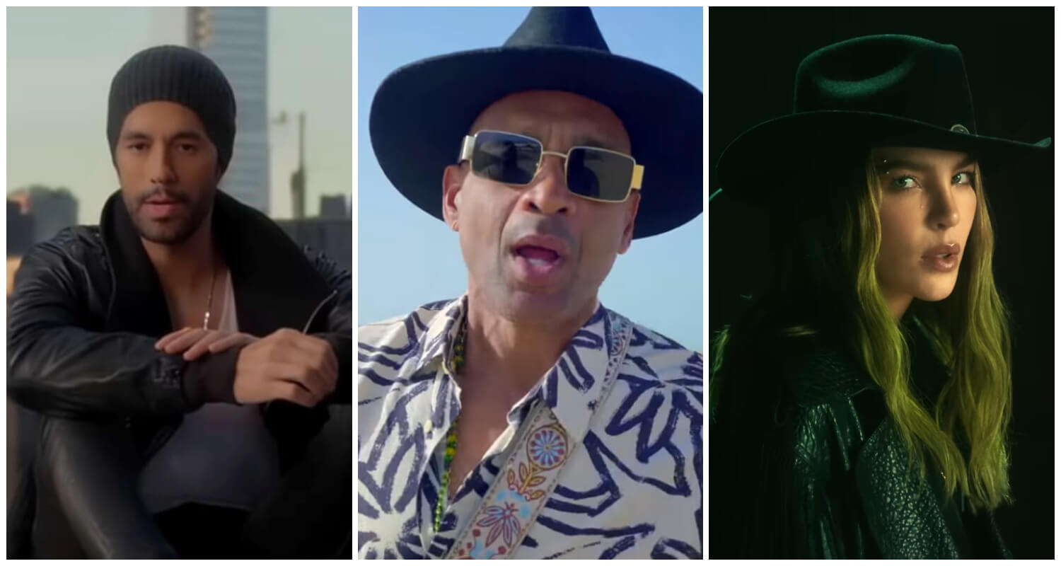 Descemer Bueno escribió un tema para Enrique Iglesias y Belinda. (Captura de pantalla YouTube © Enrique Iglesias/ Descemer Bueno/ Belinda)