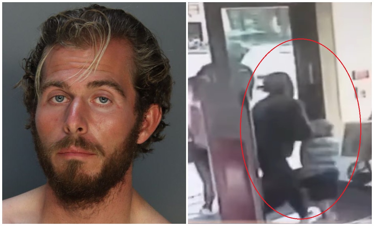 Imagen del sujeto detenido por intento de secuestro. (Foto © Miami-Dade Corrections and Rehabilitation y Captura de pantalla © AmericaTeVe Miami-YouTube)