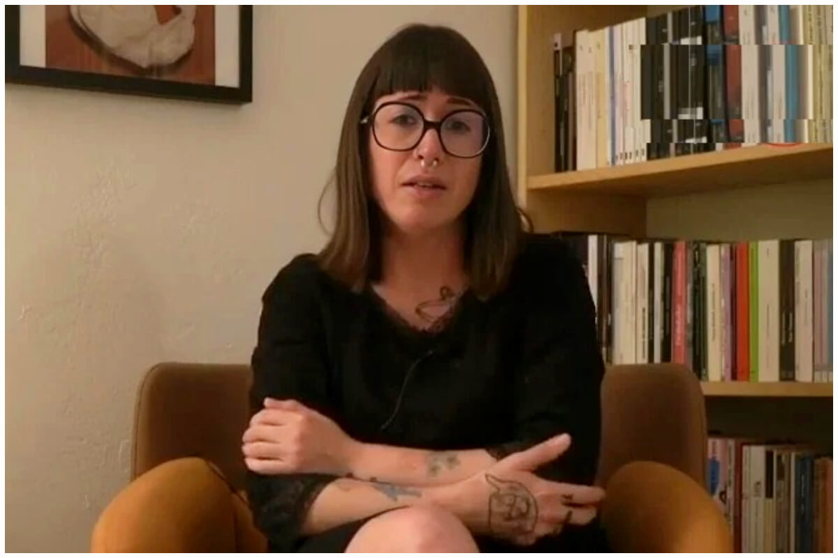 Escritora cubana Legna Rodríguez Iglesias, ganadora del Premio 'Franz Kafka' 2024. (Captura de pantalla © Hypermedia Live - YouTube)