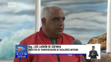 Director de transportación de pasajeros del Mitrans. (Captura de pantalla © Canal Caribe-YouTube)