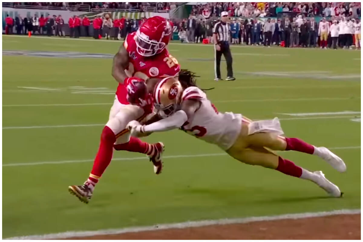 Kansas City Chiefs vs. San Francisco 49ers en el Super Bowl LIV, los mismos equipos se enfrentan este año. (Captura de pantalla © NFL- YouTube)