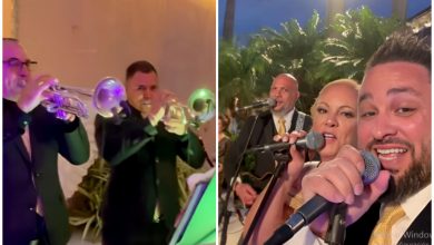 Los 3 de La Habana en Mar-a-Lago, han apoyado a Donald Trump desde su campaña anterior por la presidencia. (Captura de pantalla © Los 3 de La Habana- Facebook)