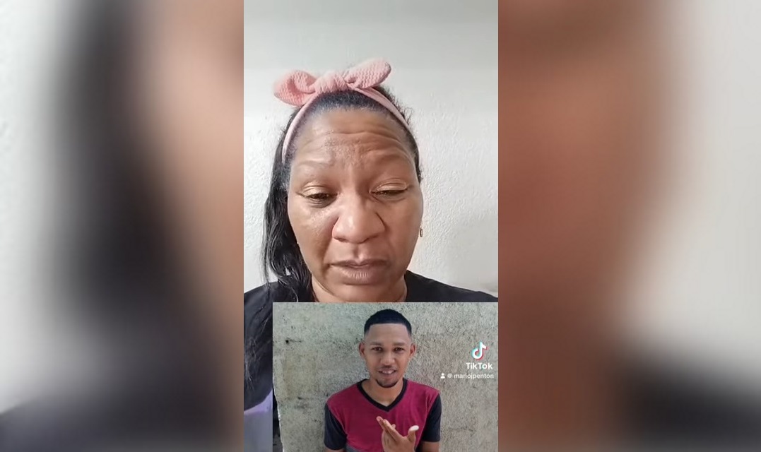 La cubana señala que su hijo padece de problemas mentales. (Captura de pantalla © Mario J. Pentón-YouTube)