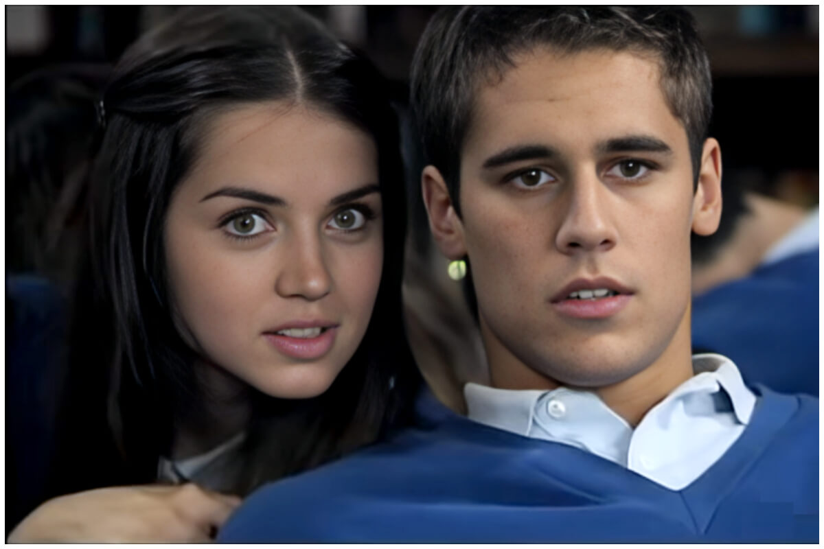 Ana de Armas en 'El Internado', su primer papel fuera de Cuba. (Captura de pantalla © Antena 3- YouTube)