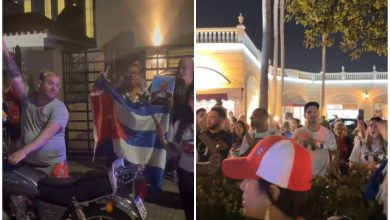 Cubanos en el extranjero se han unido a las protestas. (Captura de pantalla © Cubanos Libres en Uruguay-Twitter y Darcy Bo-Facebook)