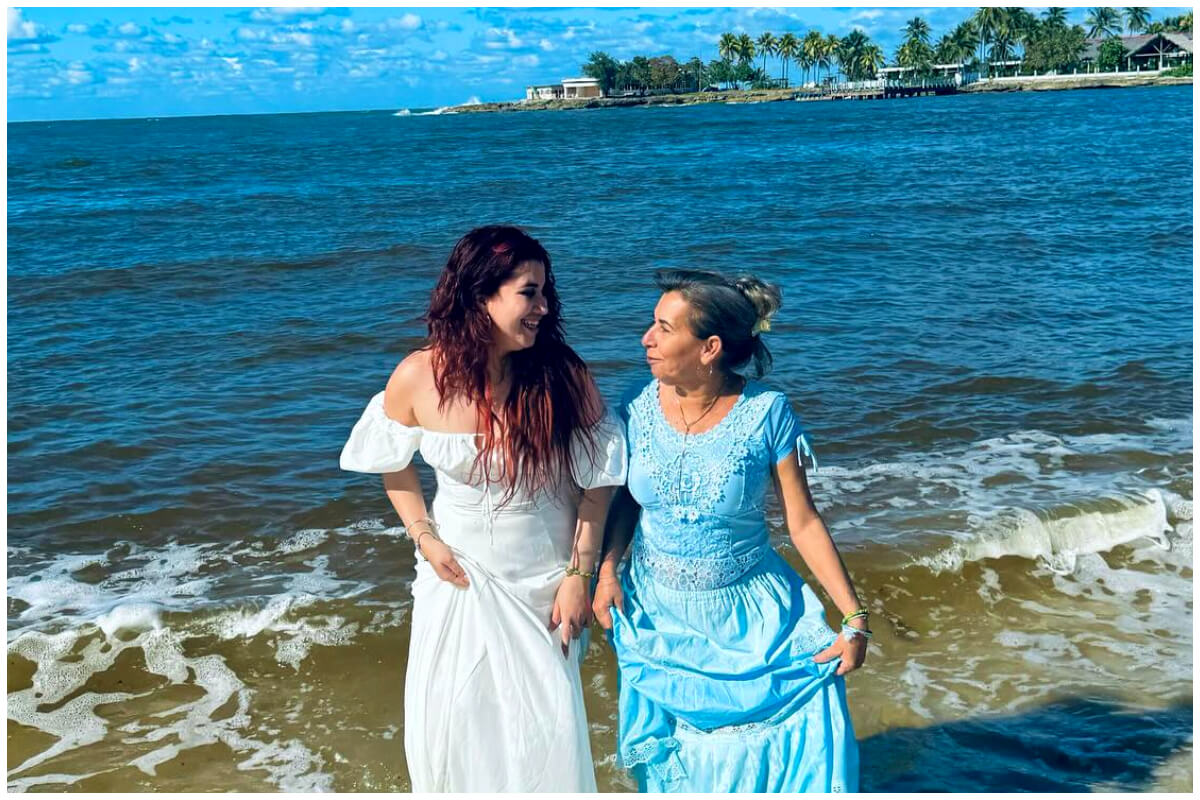 Dina Stars disfrutó de la compañía de su madre, su razón para viajar a Cuba. (Foto: © Dina Stars- Instagram)
