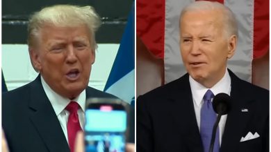 Donald Trump y Joe Biden han ganado matemáticamente la candidatura presidencial de sus respectivos partidos. (Captura de pantalla YouTube © On Demand News/ NBC News)