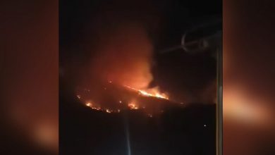 Incendio forestal se desata durante la madrugada en Santiago de Cuba. (Captura de pantalla © Yosmany Mayeta Labrada-Facebook)