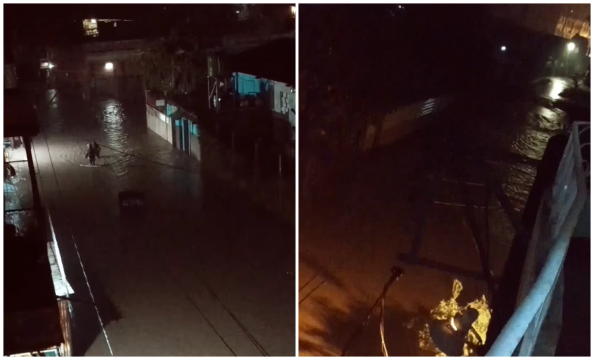 Inundaciones en occidente a causa del mal tiempo. (Captura de pantalla © Nelson Ladron de Guevara-Facebook)